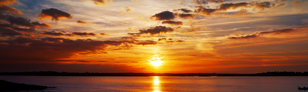 coucher soleil sur Lancieux